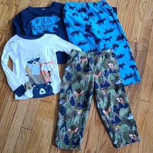 4T Boy's Fleece Pajama Sets, Carter's